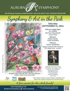 auburn symphony art in the park poster2024