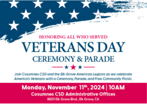 elk grove veterans day ceremony & parade