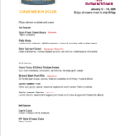 foundation restaurant menu